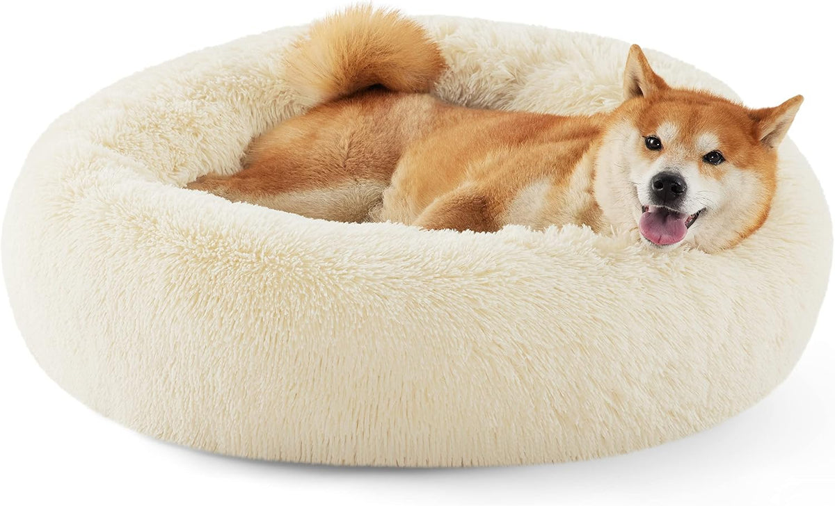 Bedsure Calming Donut Pet Bed – Multiple Sizes & Colors