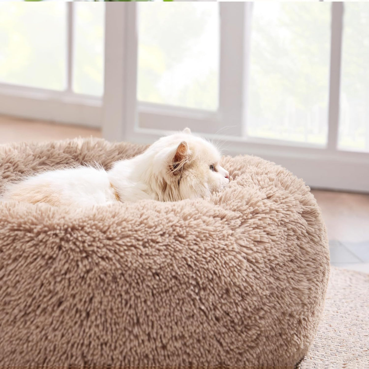Bedsure Calming Donut Pet Bed – Multiple Sizes & Colors