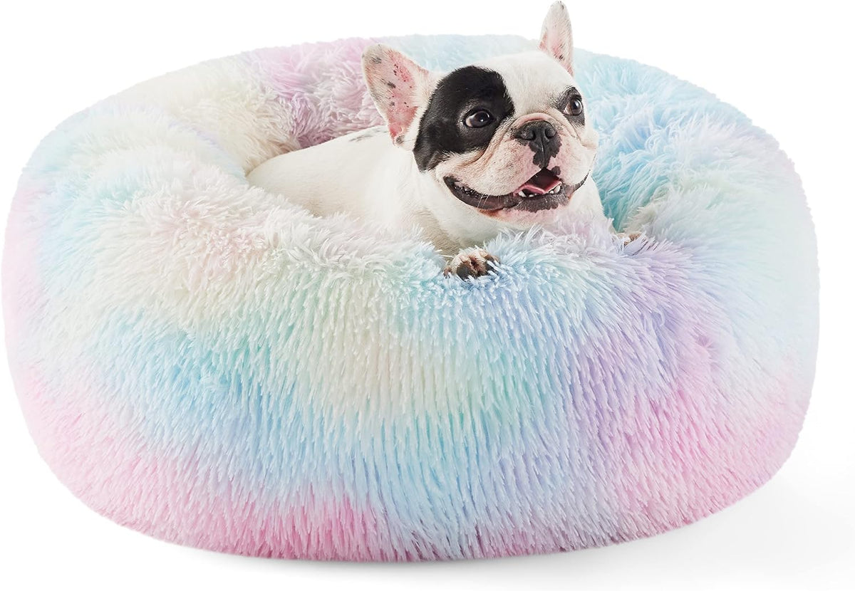 Bedsure Calming Donut Pet Bed – Multiple Sizes & Colors