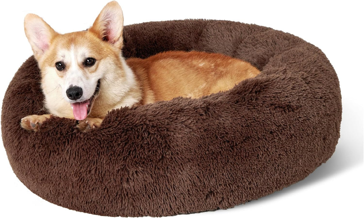 Bedsure Calming Donut Pet Bed – Multiple Sizes & Colors