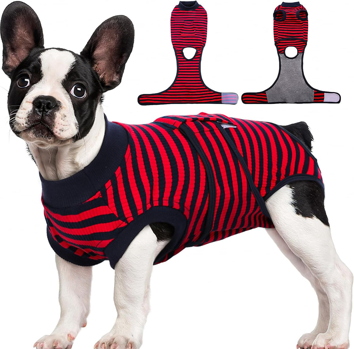 Kuoser Recovery Suit for Dogs & Cats – Soft Cotton Surgery Suit, XS–2XL