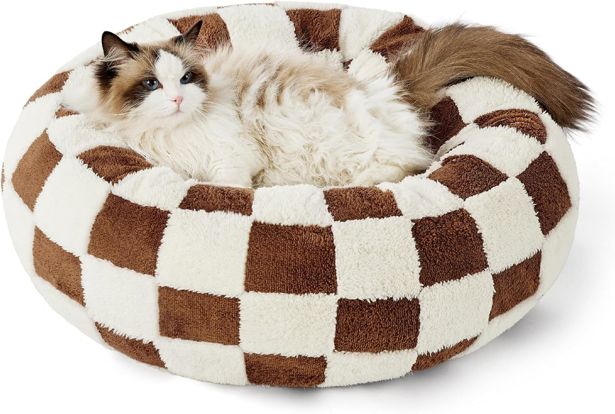 LE SURE Donut Dog Bed – 7 Sizes, 5 Patterns