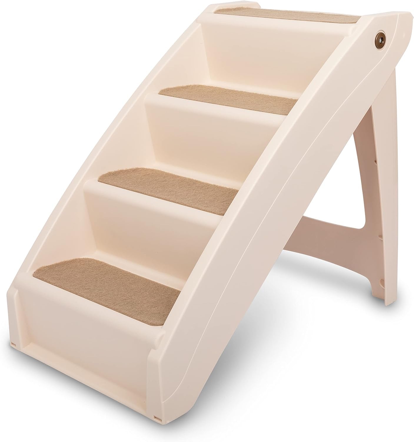 Dog Stairs for Bed Foldable Pet Steps Non Slip Portable 20 25 Inch Tan Sofa - 20 Inches Tall