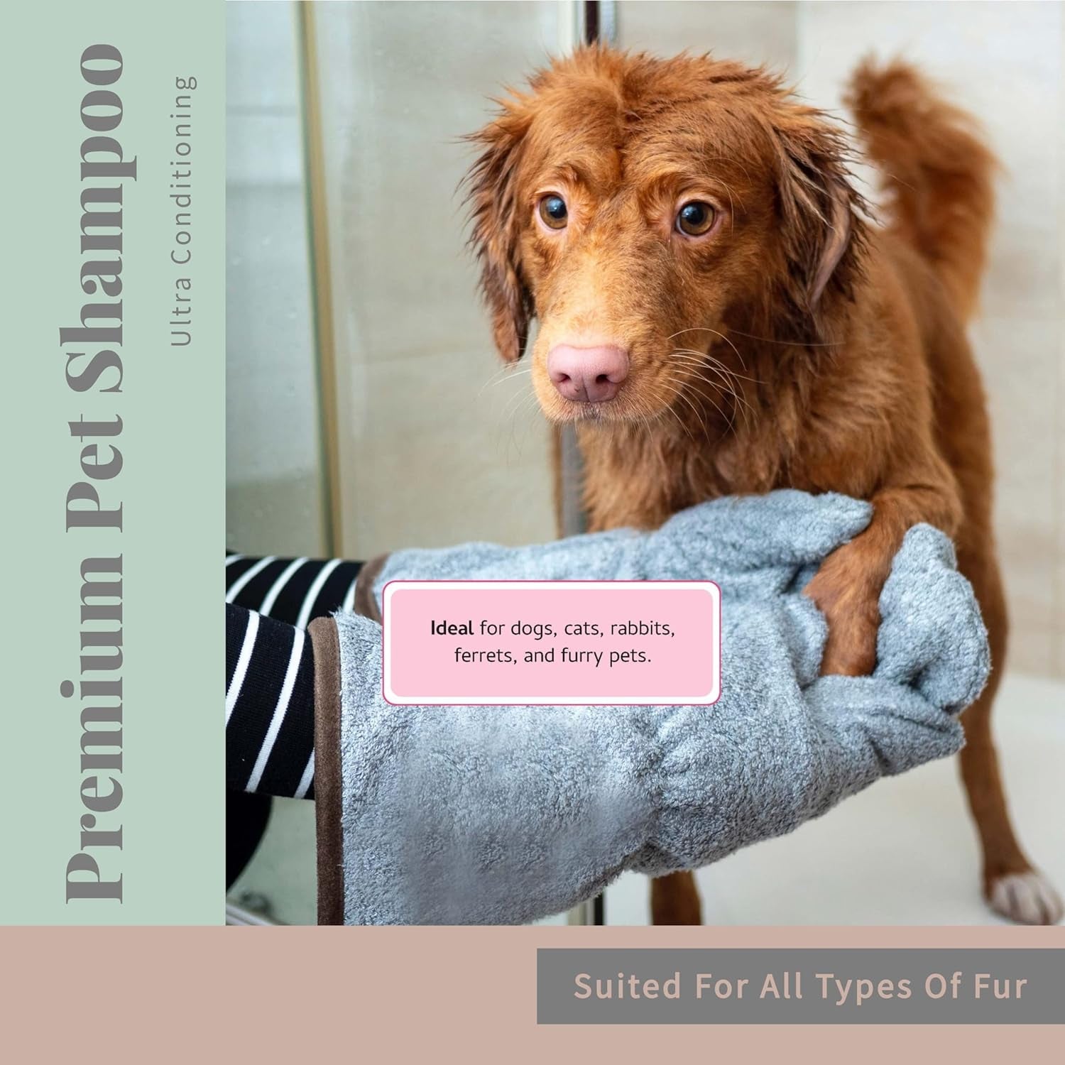 Waterless Pet Shampoo 2 Pack No Rinse Deodorizing Spray Dogs Cats