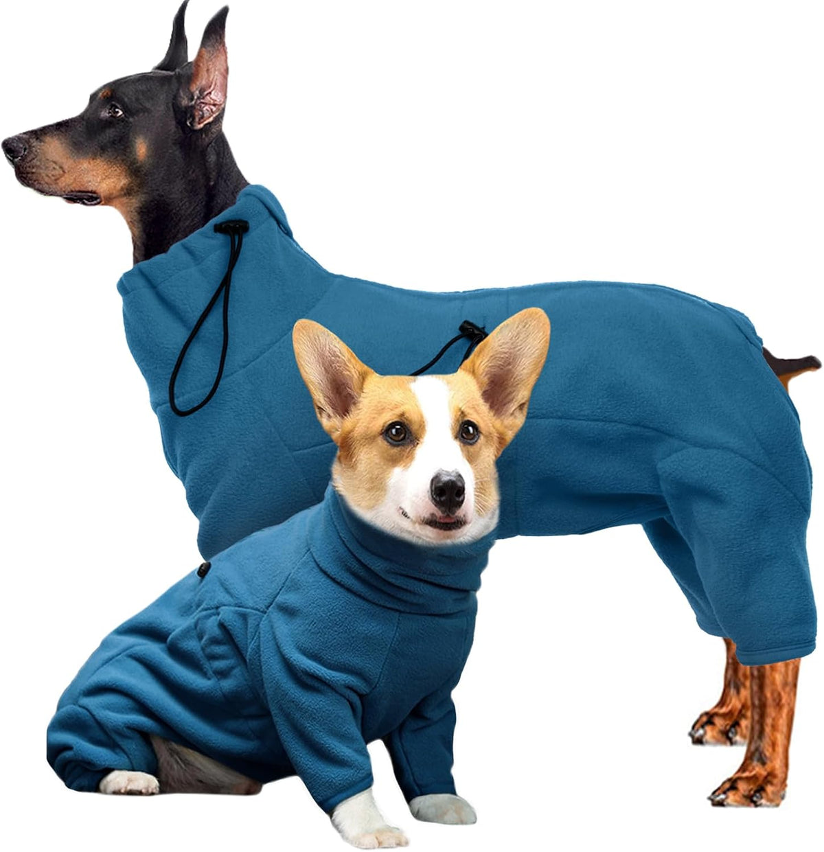 Full-Body Fleece Dog Winter Coat – 13 Patterns, XS–4XL