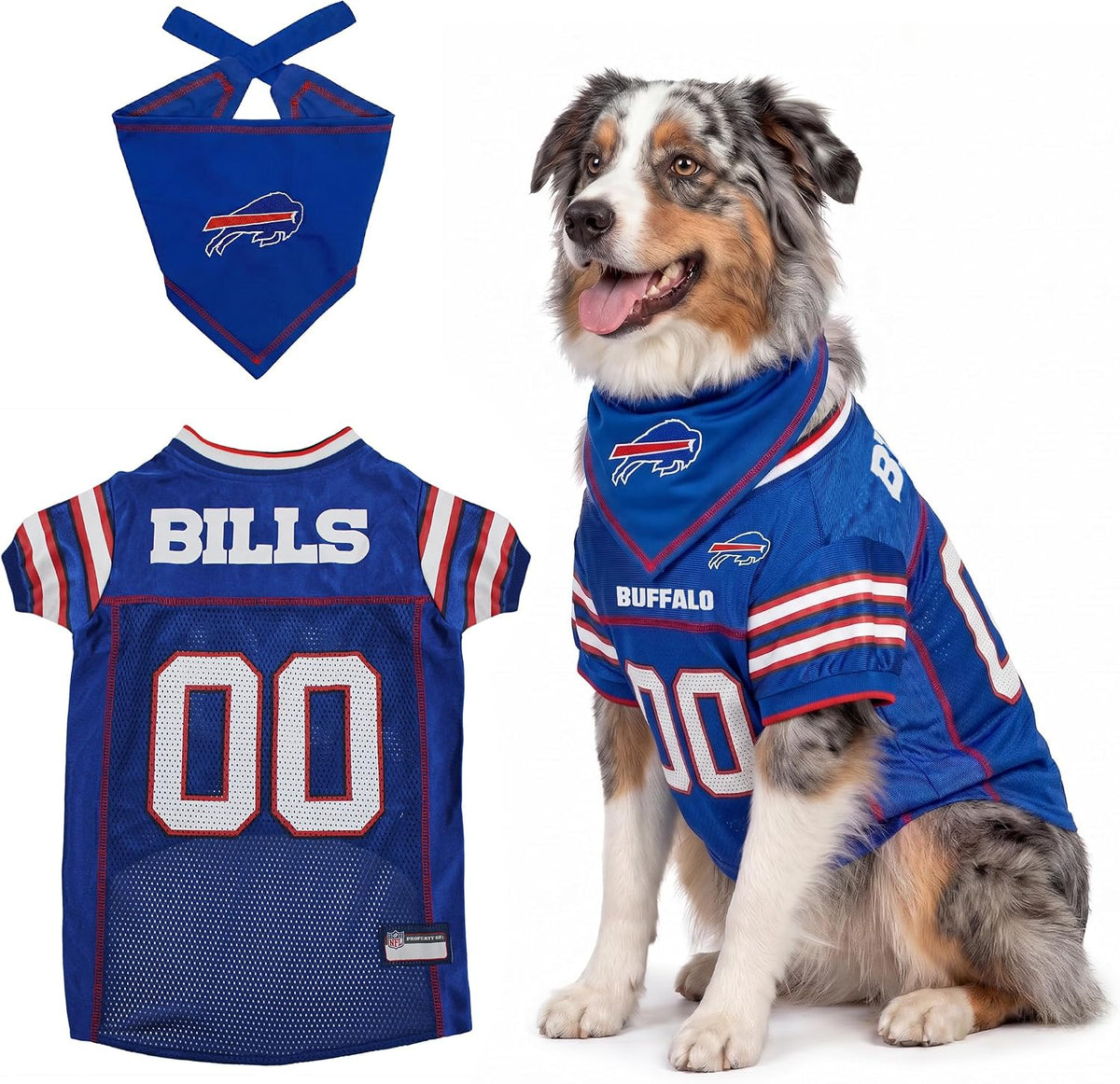 NFL Dog Jersey & Tie Bandana Set Official Pet Apparel All Teams