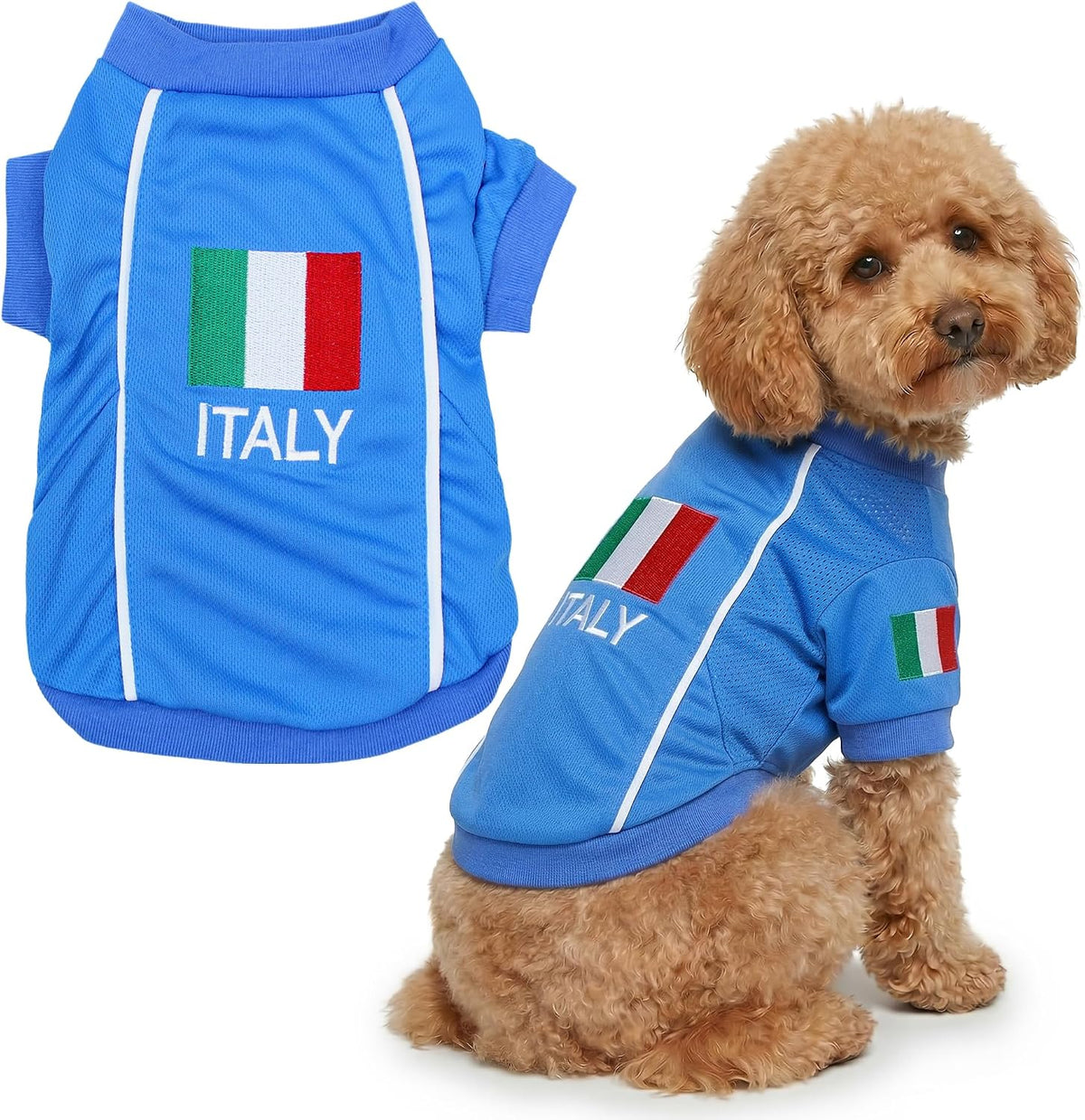 Parisian Pet Soccer Jersey for Dogs – Breathable Mesh Team Jersey, XS–5XL