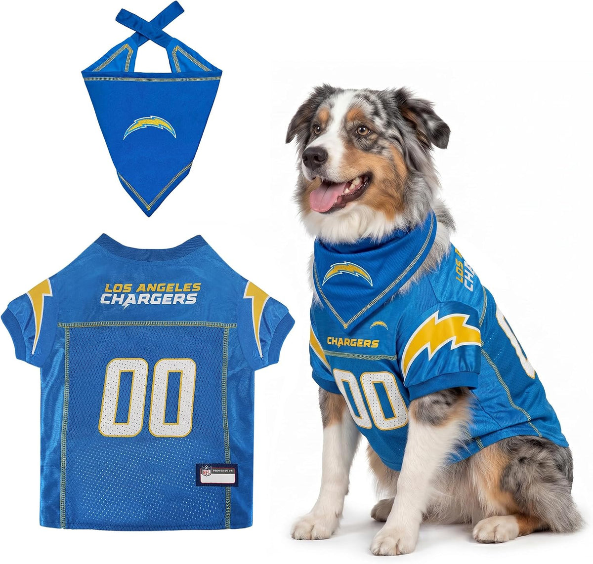 NFL Dog Jersey & Tie Bandana Set Official Pet Apparel All Teams