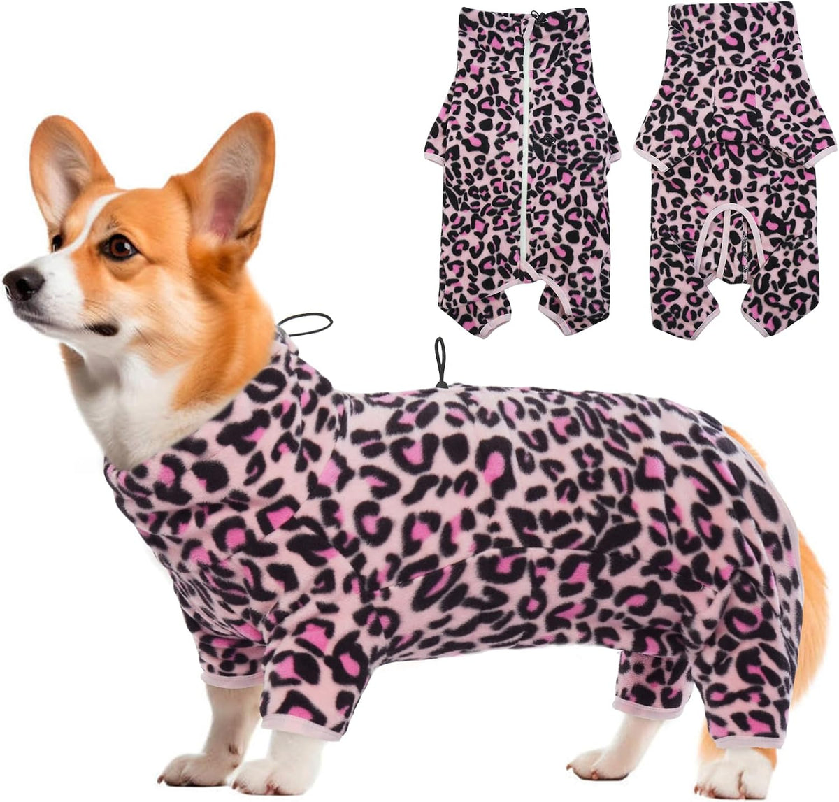 Full-Body Fleece Dog Winter Coat – 13 Patterns, XS–4XL