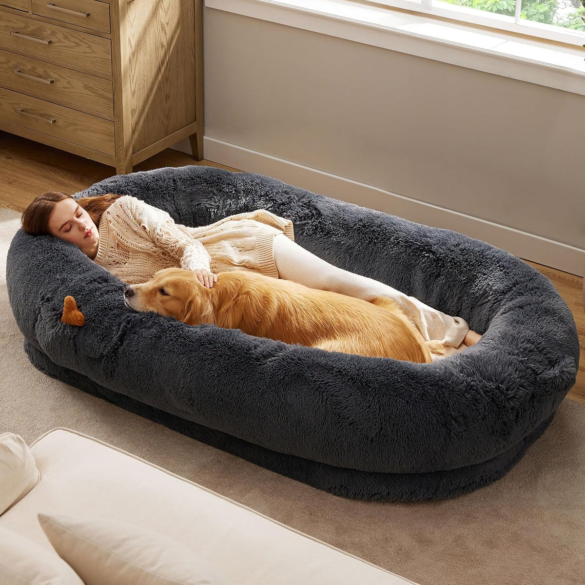 Bedsure Calming Donut Pet Bed – Multiple Sizes & Colors