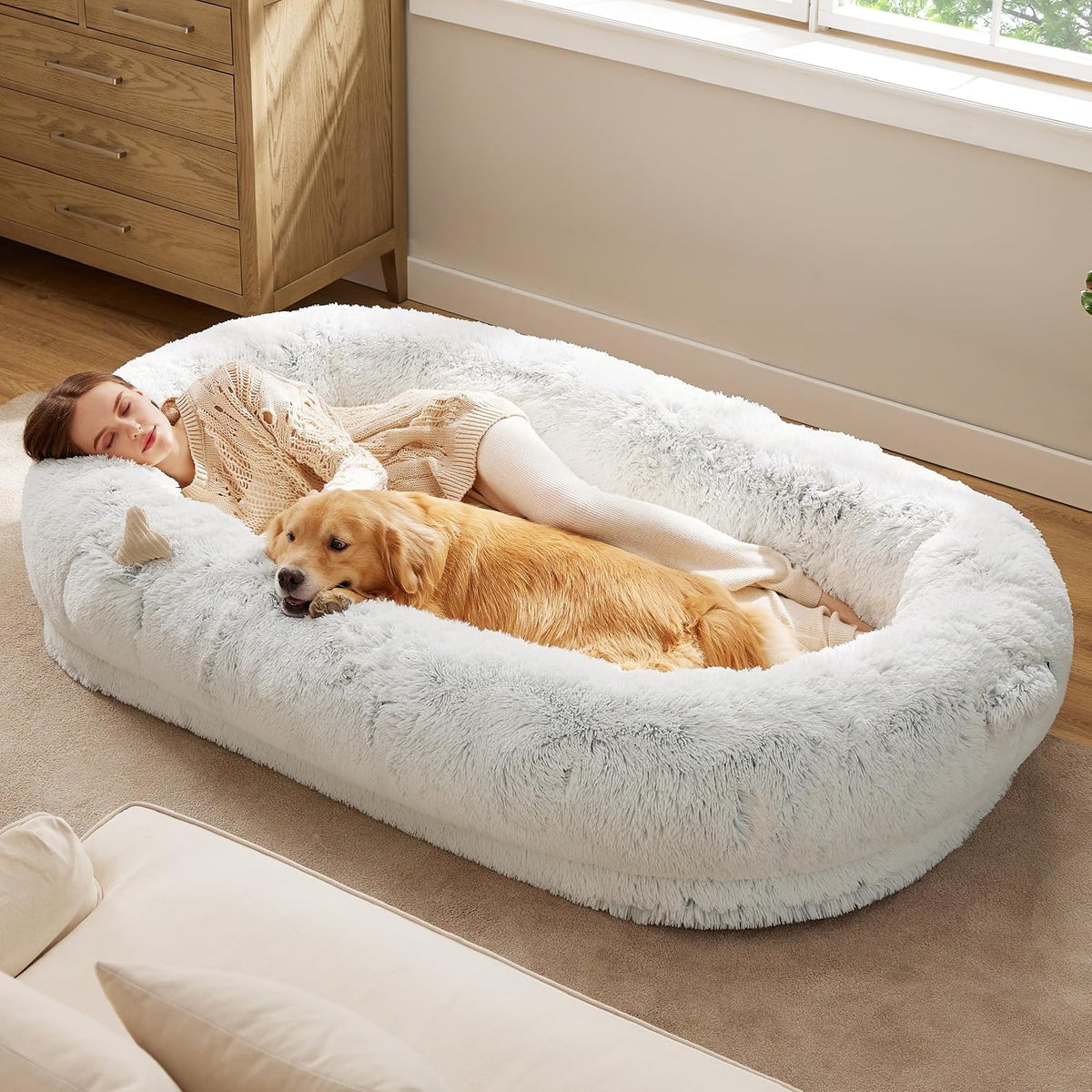 Bedsure Calming Donut Pet Bed – Multiple Sizes & Colors