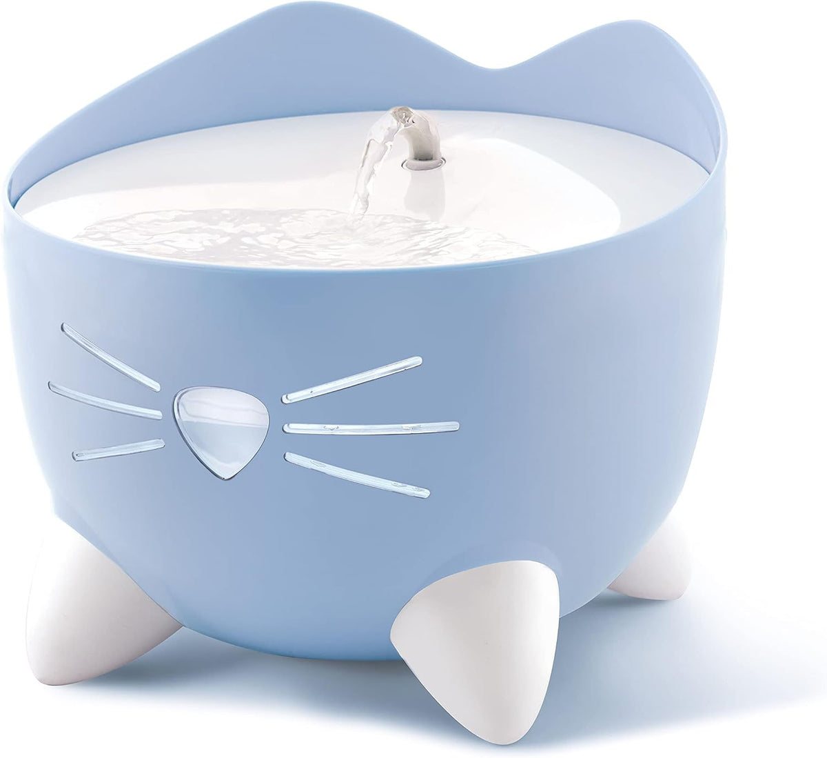 Catit PIXI Stainless Steel Cat Water Fountain 2L Triple Filter Quiet Pump