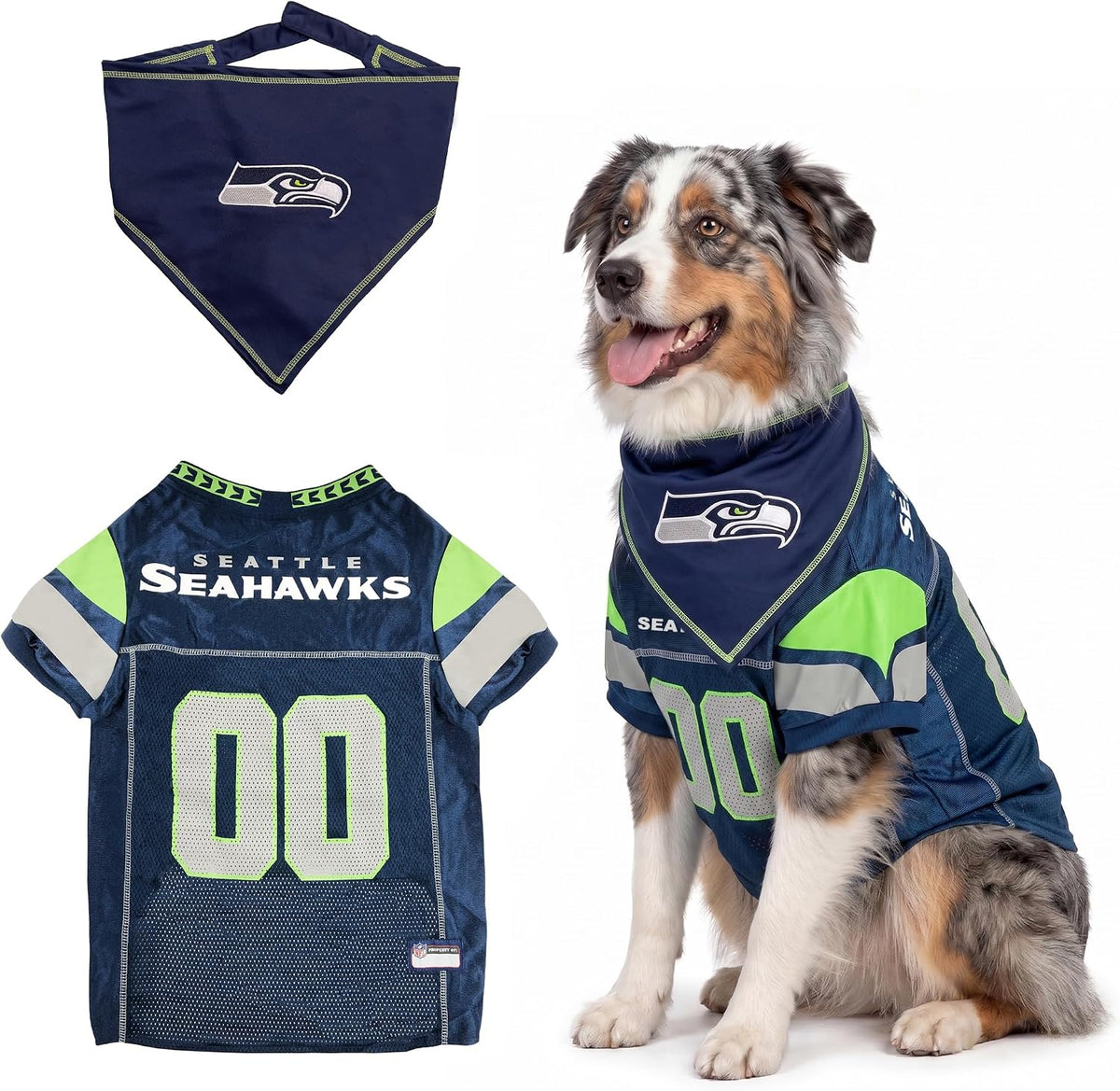 NFL Dog Jersey & Tie Bandana Set Official Pet Apparel All Teams