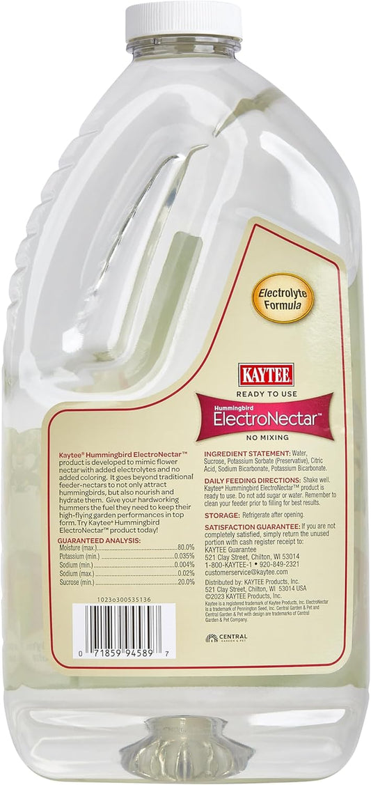 Kaytee Hummingbird ElectroNectar – Ready to Use, 64 oz