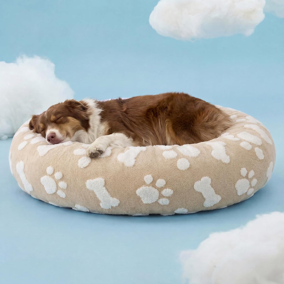 LE SURE Donut Dog Bed – 7 Sizes, 5 Patterns