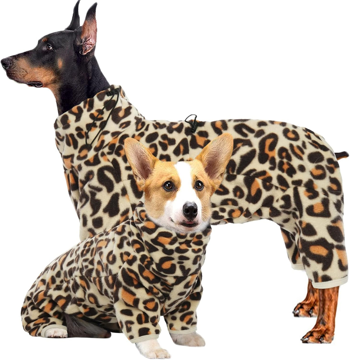Full-Body Fleece Dog Winter Coat – 13 Patterns, XS–4XL