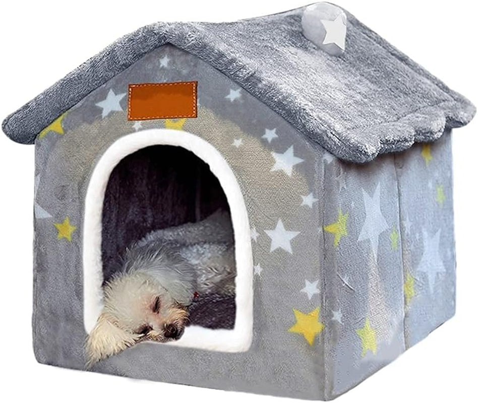 Indoor Dog House Bed Memory Foam Foldable Washable Small Medium Large