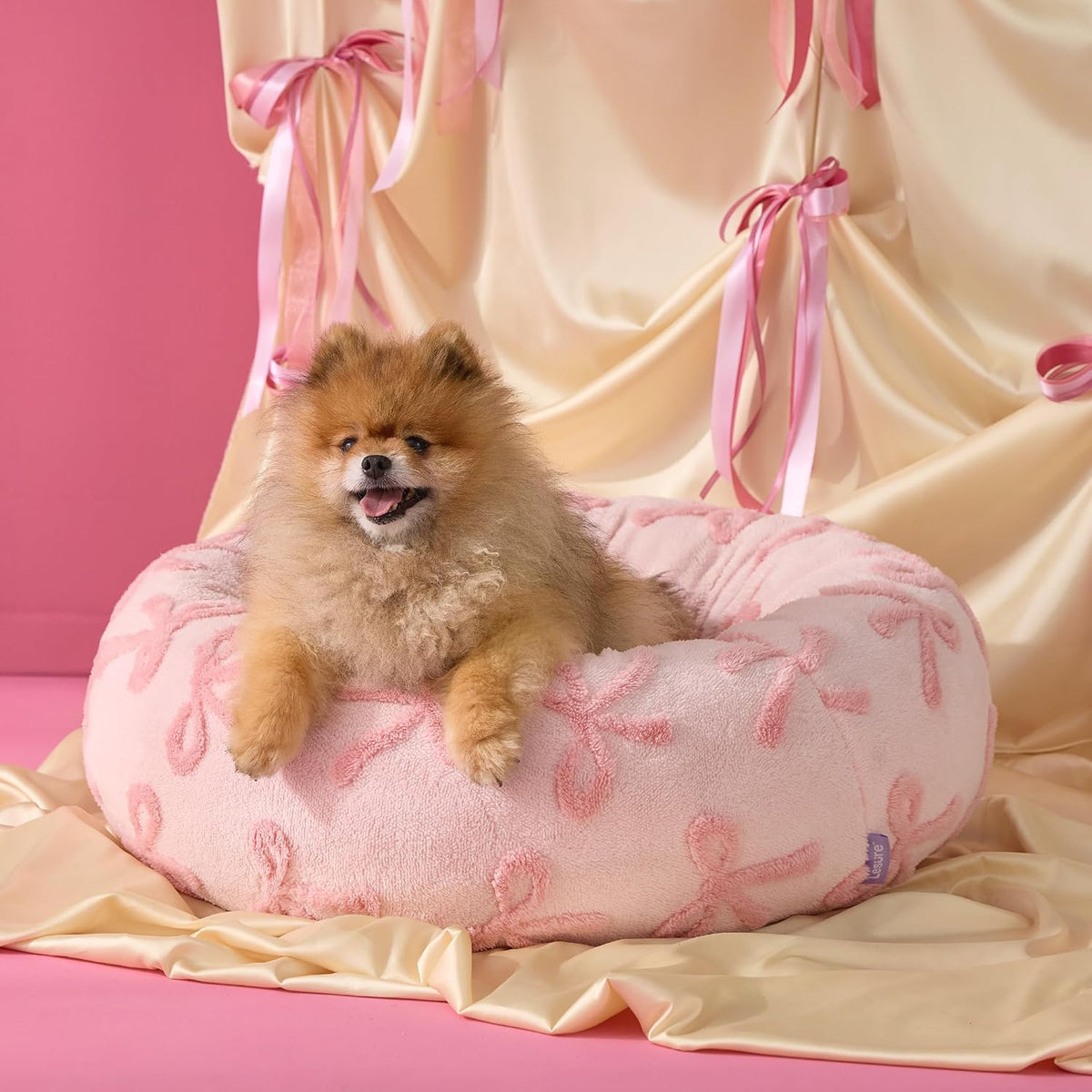 LE SURE Donut Dog Bed – 7 Sizes, 5 Patterns