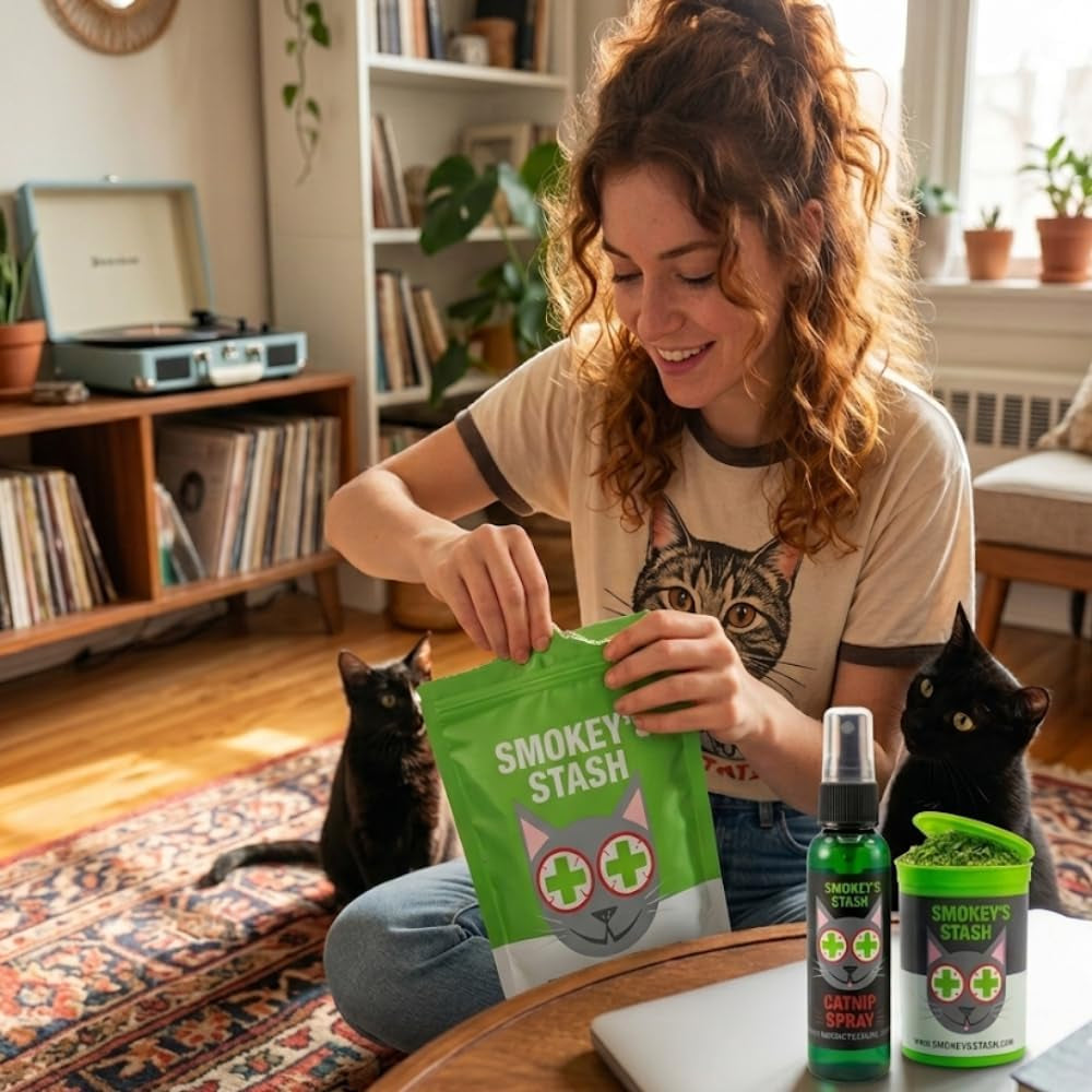 Catnip Spray & Organic Dried Catnip Bundle for Cats | USA Made Cat Training Set