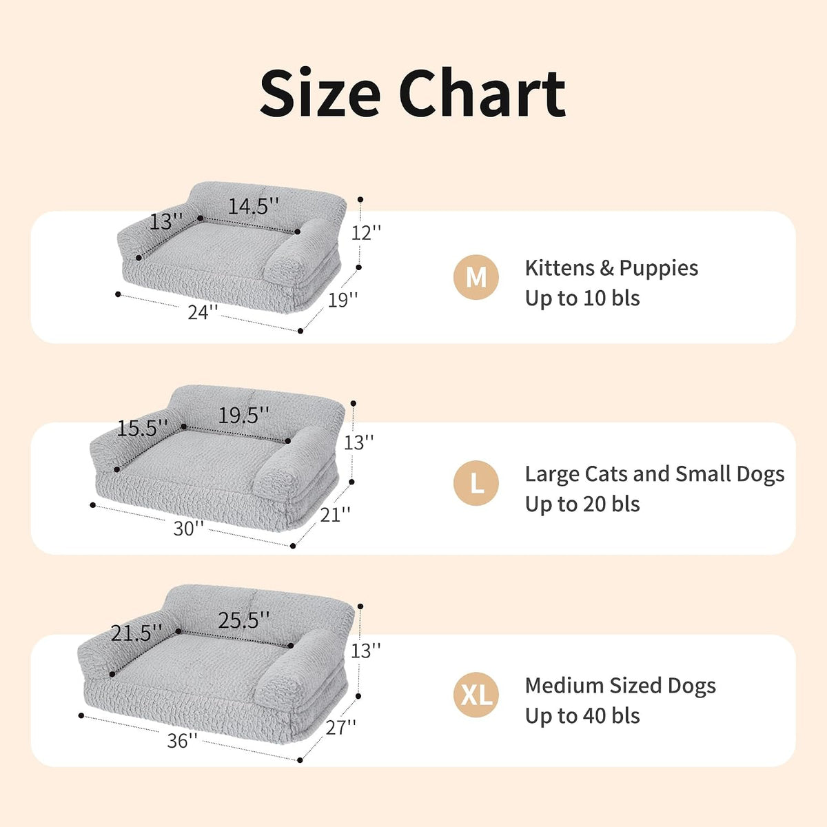 Pink Orthopedic Cat Sofa Bed – 2 Sizes, Washable Cover