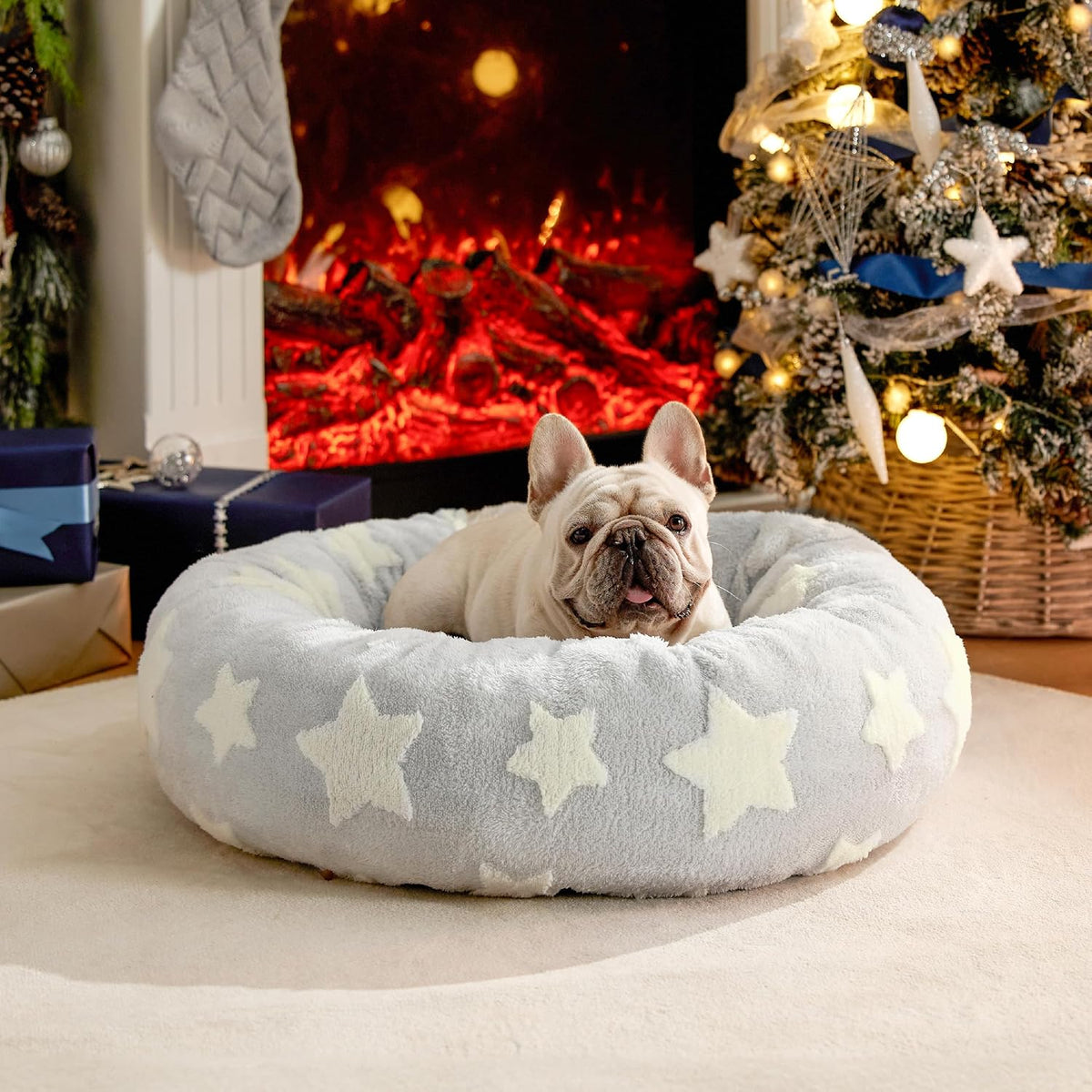 LE SURE Donut Dog Bed – 7 Sizes, 5 Patterns