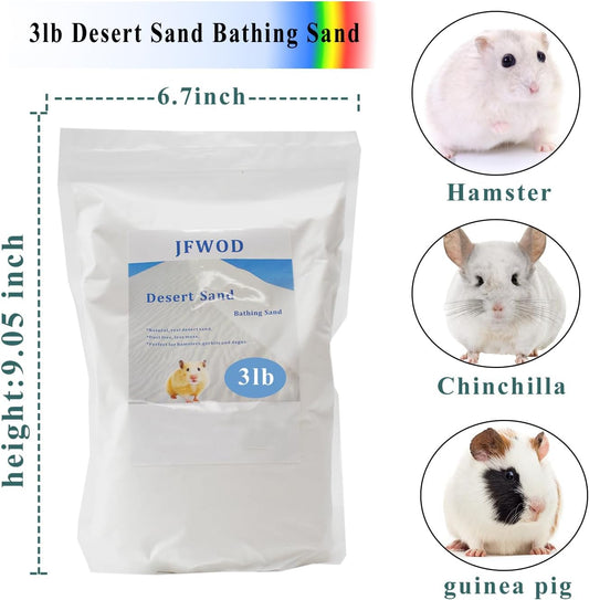 Hamster Bath Sand Dust Free Desert Small Pet Litter Chinchilla Gerbil 3lb