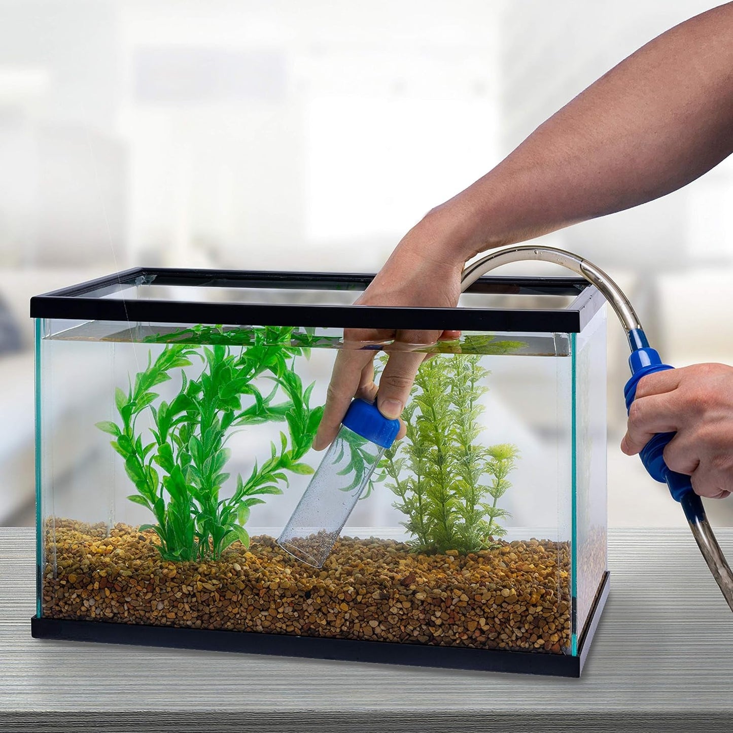 Aquarium Gravel Vacuum Siphon Tetra Water Cleaner Fish Tank Up to 55 Gallons