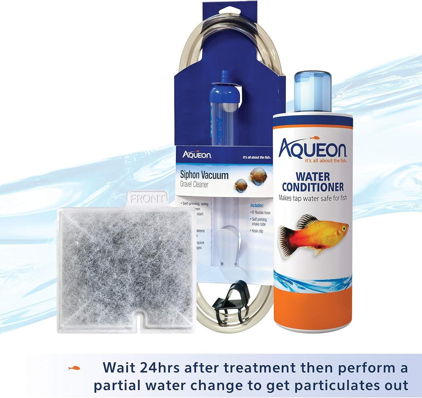 Aqueon Aquarium Water Clarifier Freshwater Fish Tank Cleaner 4oz 16oz