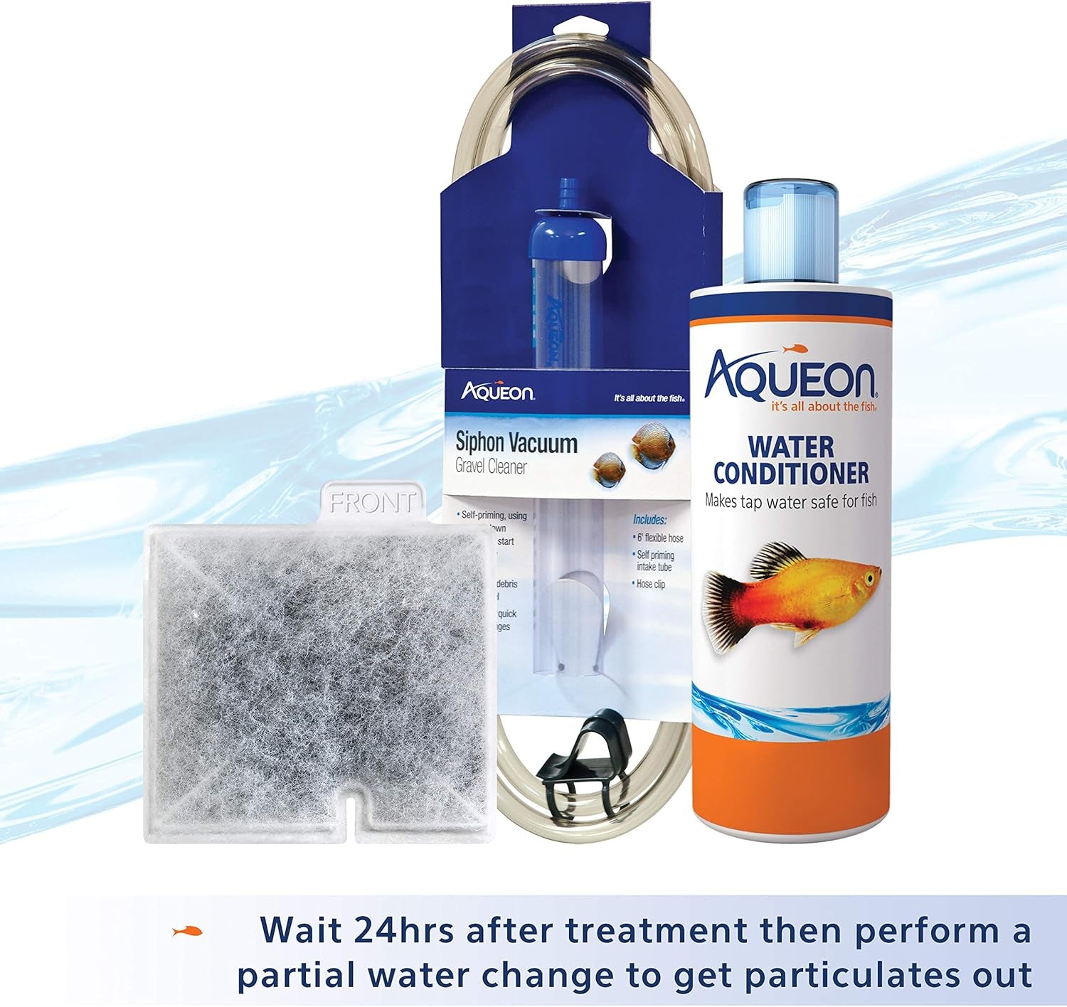 Aqueon Aquarium Water Clarifier Freshwater Fish Tank Cleaner 4oz 16oz