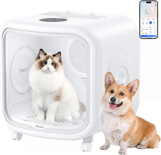 Automatic Pet Dryer Box 75L App Control Quiet Cat Dog Dryer Default Title