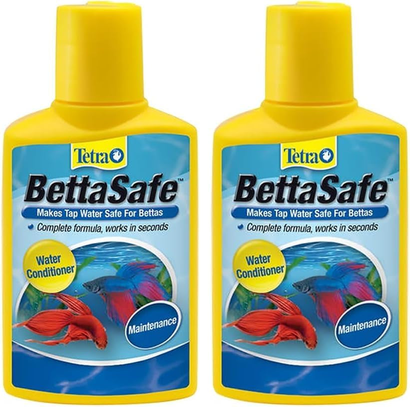Betta Water Conditioner Tetra Aquarium Chlorine Chloramine Remover 50ml 2 Pack Golds Yellows 1.69-Ounce, 50-Ml (Pack Of 2)
