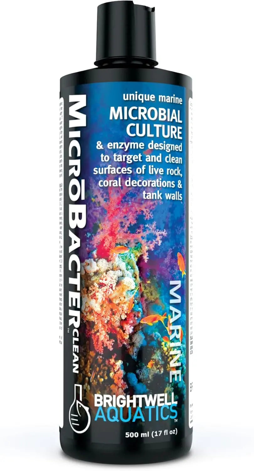 Brightwell MicroBacter Clean Saltwater Aquarium Bacteria Rock Cleaner 500-Ml