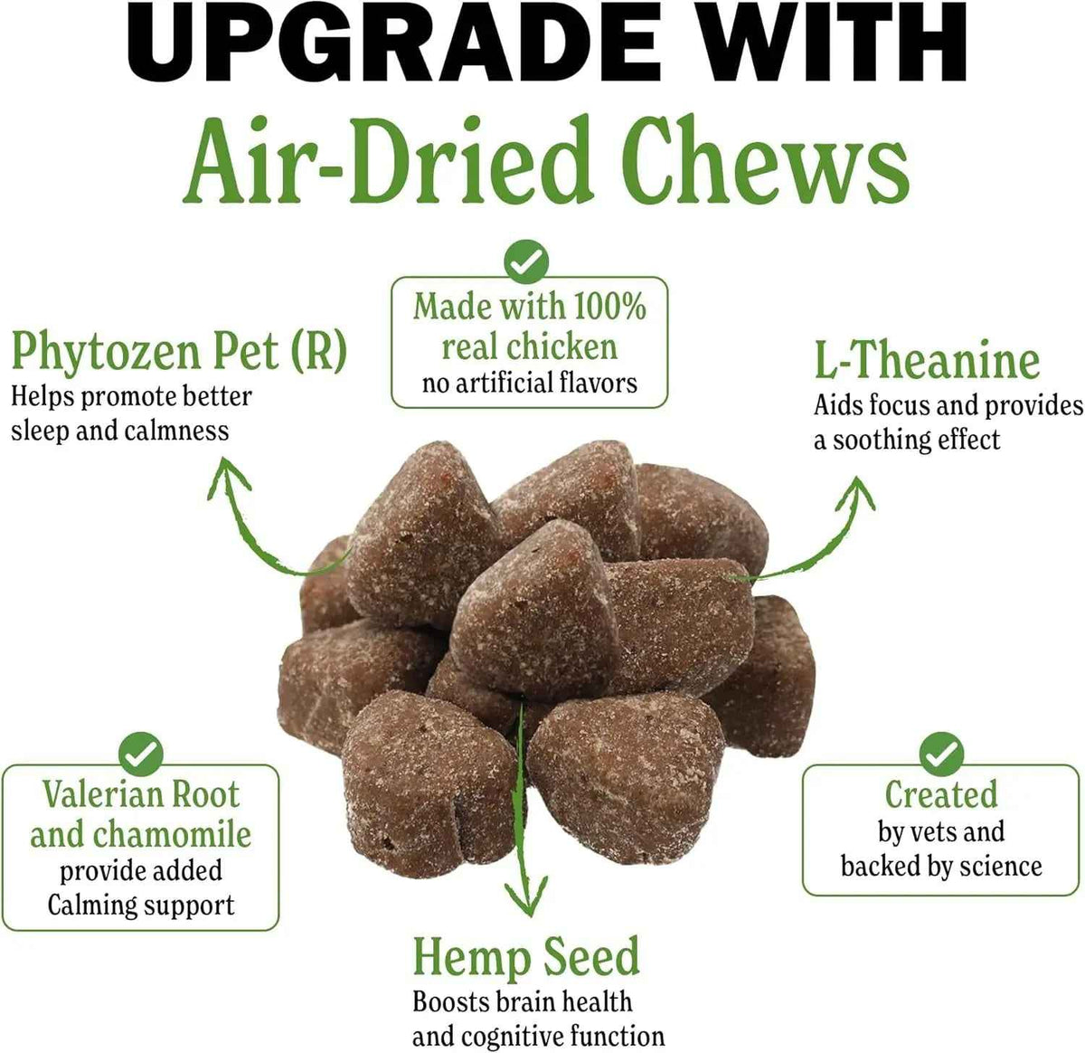 Hemp-Free Calming Chews for Dogs – Anxiety Support Treats