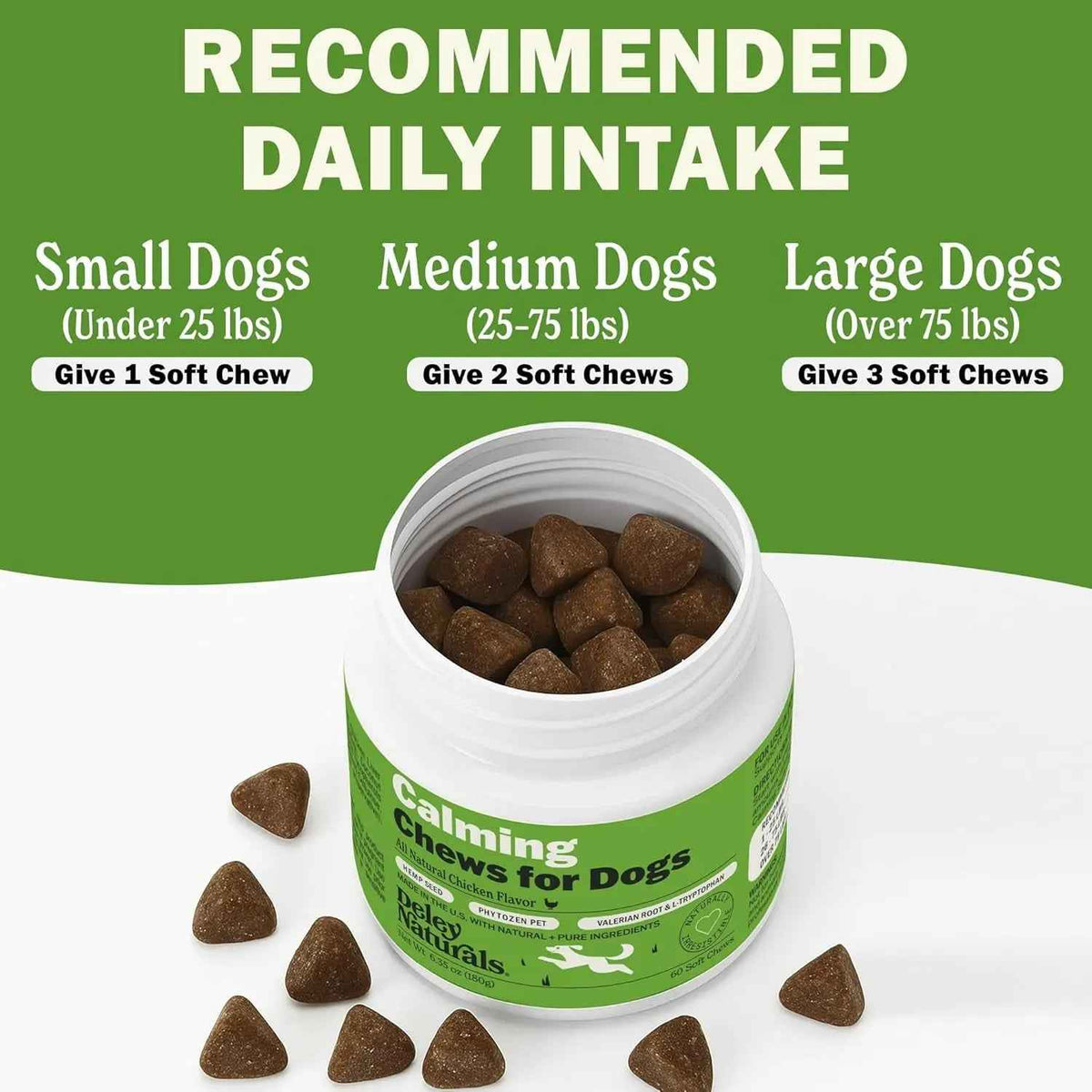 Hemp-Free Calming Chews for Dogs – Anxiety Support Treats