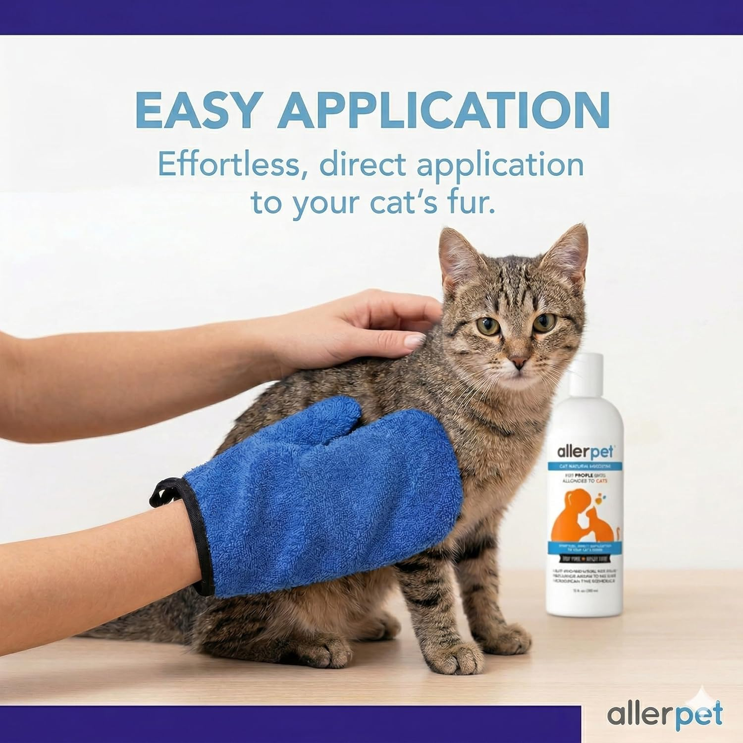 Cat Dander Remover Allerpet Anti Allergen Solution Grooming Gloves 12oz