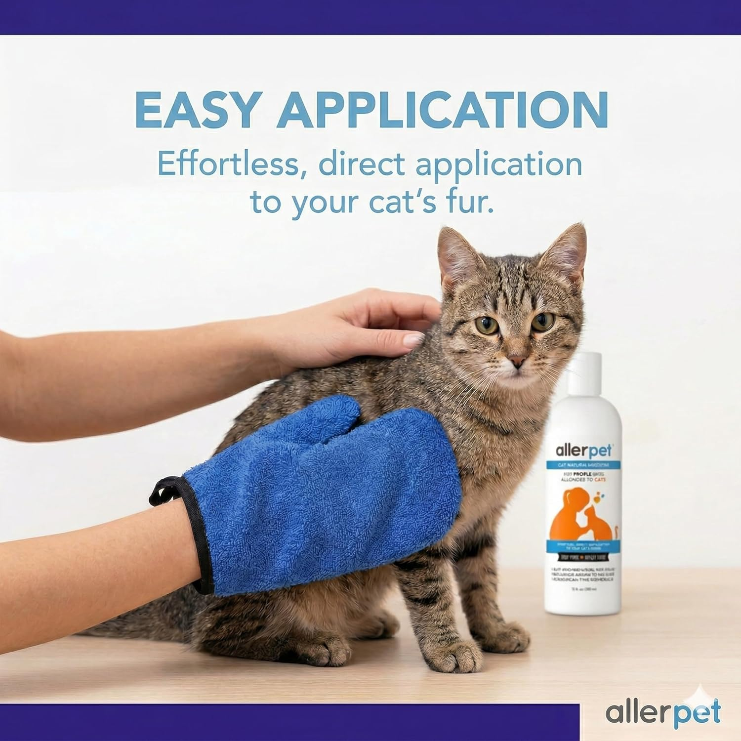Cat Dander Remover Allerpet Anti Allergen Solution Grooming Gloves 12oz