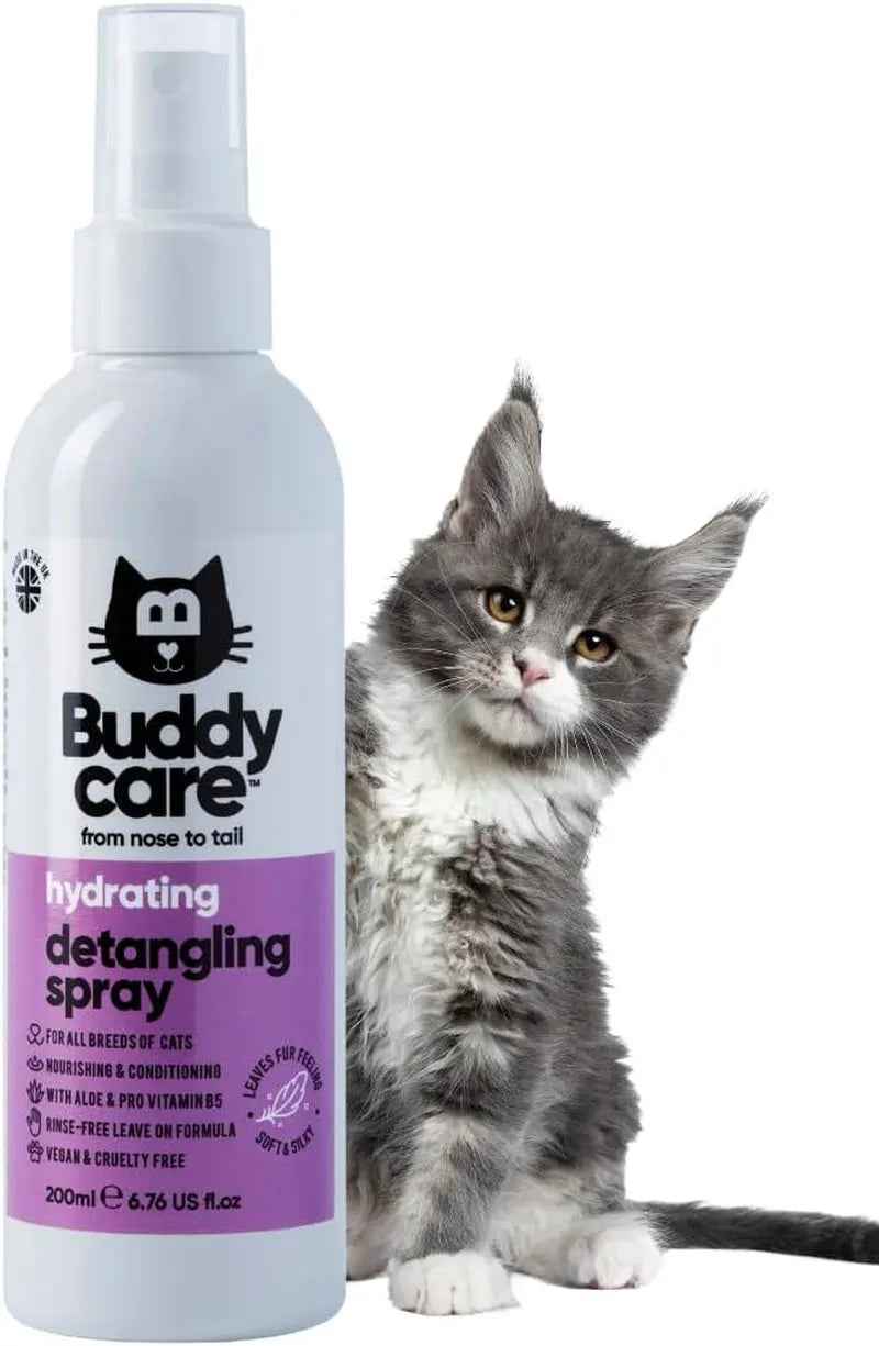 Cat Detangling Spray Matted Fur Remover Leave In Aloe B5 Smooth Coat Care