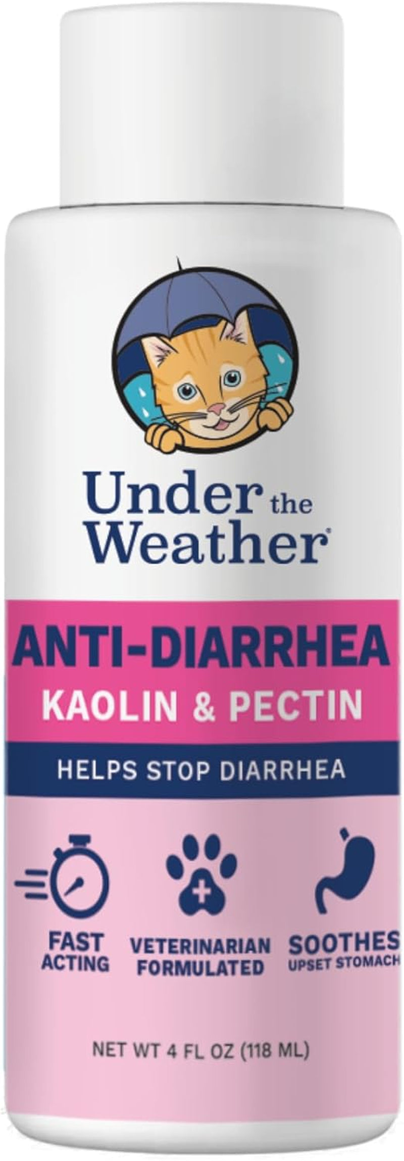 Cat Digestive Support Liquid Anti Diarrhea Kaolin Pectin Upset Stomach 4oz Default Title