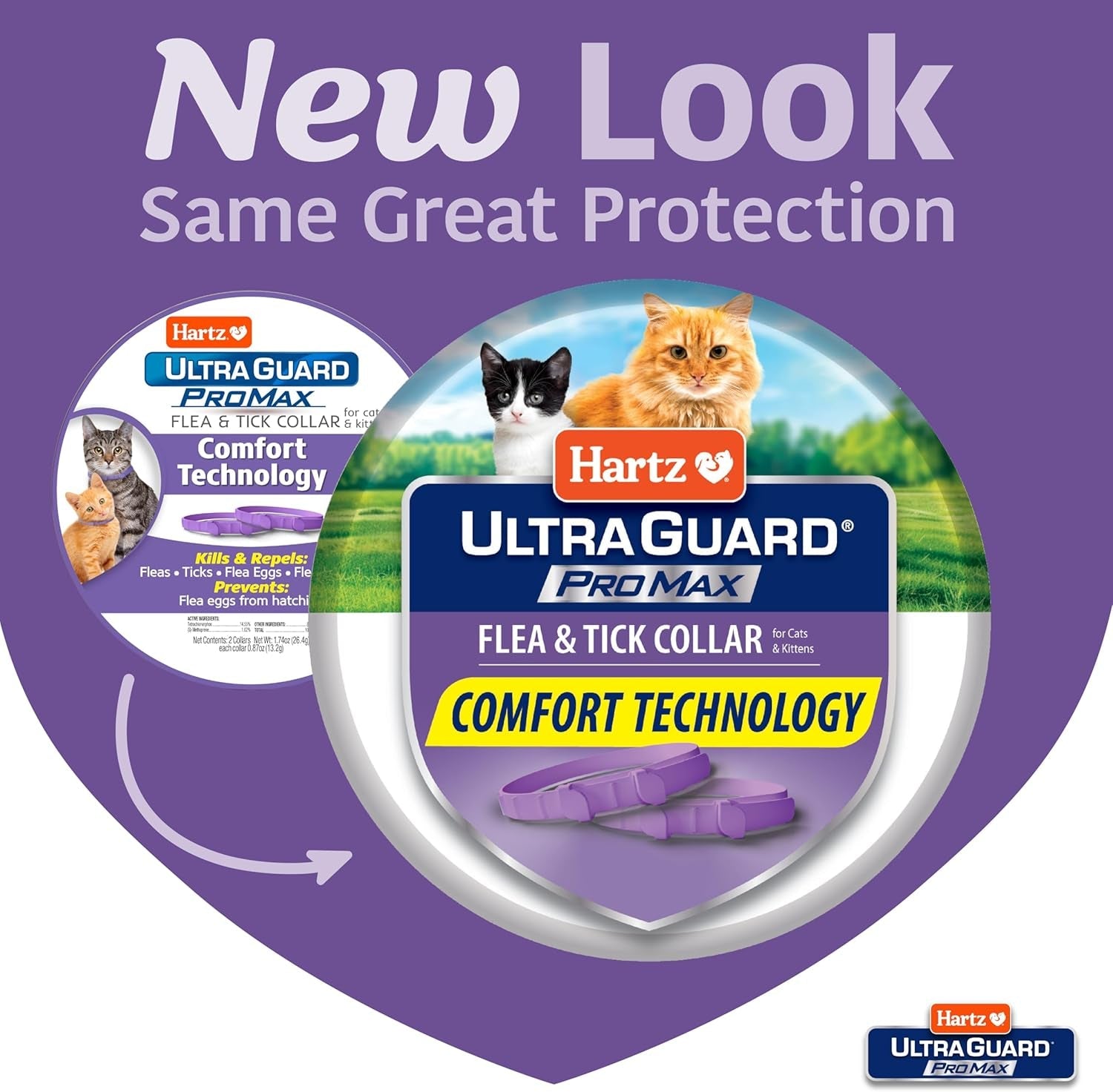 Cat Flea Tick Collar 2 Pack Breakaway Adjustable 14 Month Protection