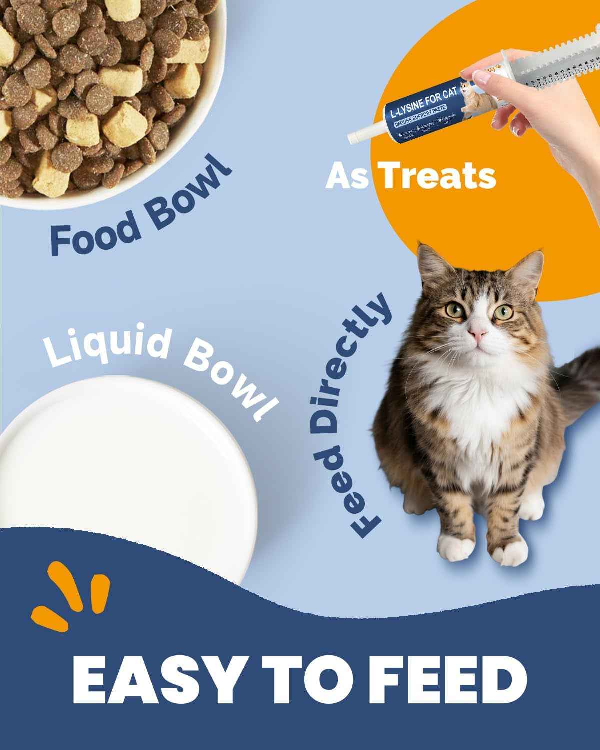 Cat Lysine Paste Immune Respiratory Eye Support Taurine Omega 3 Chicken 60ml