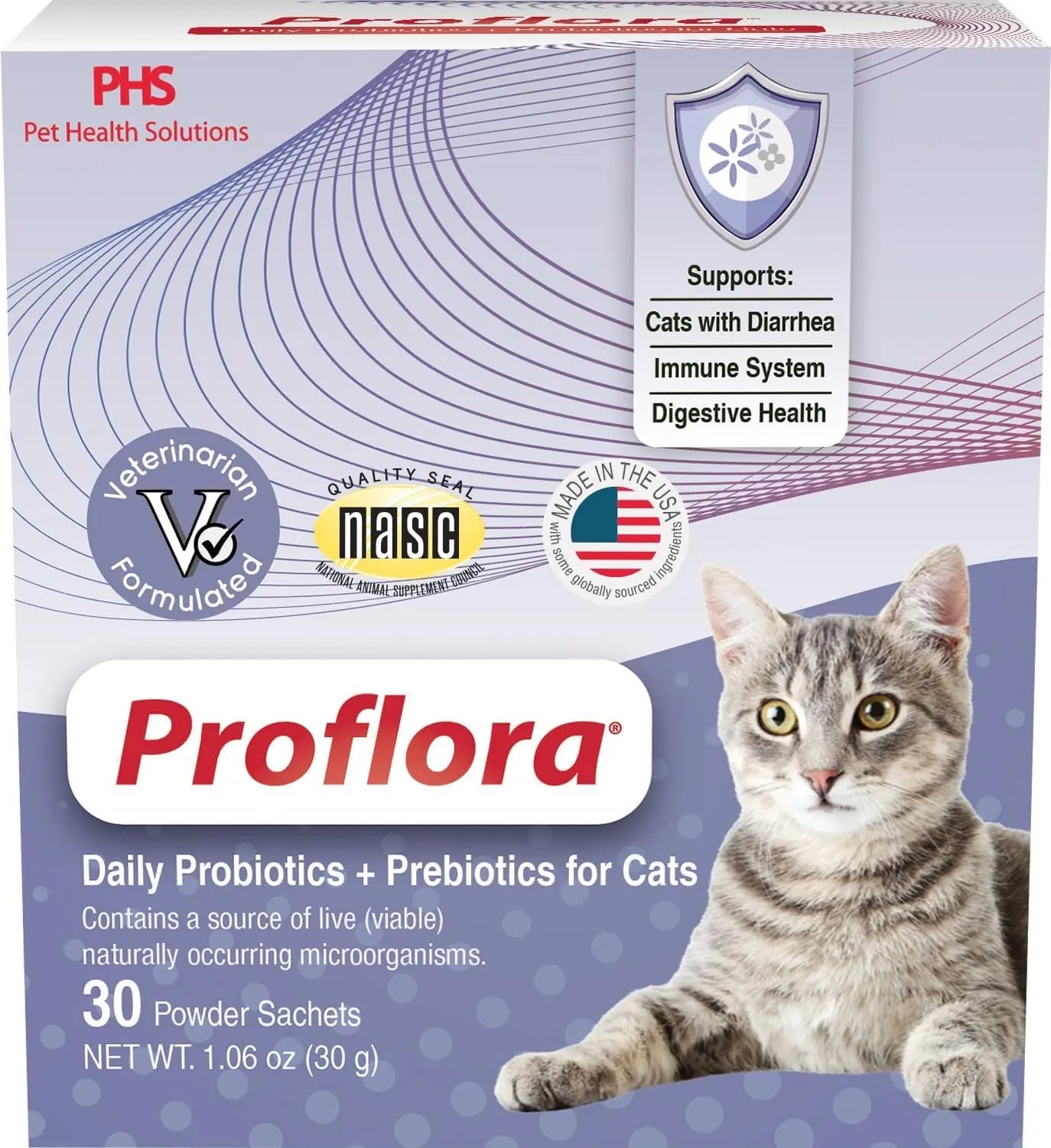Cat Probiotics Digestive Gut Health Immune Support Powder 30 Packets Default Title