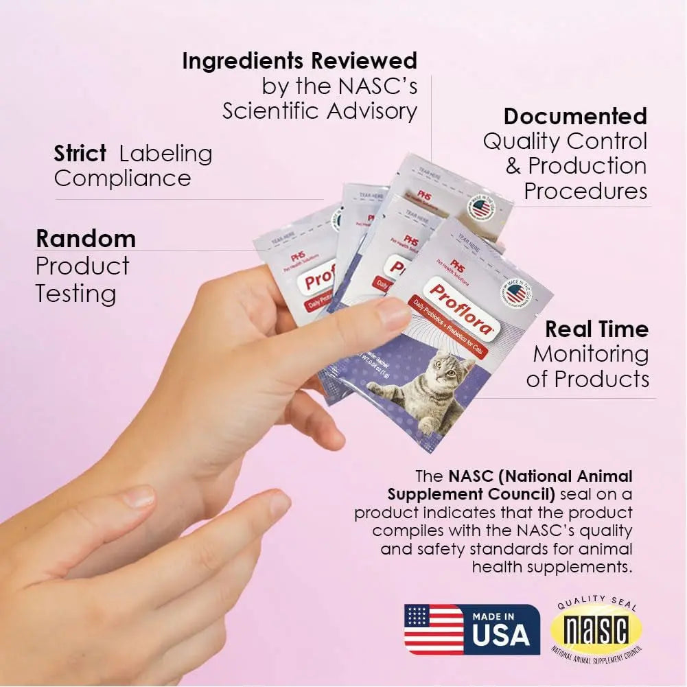 Cat Probiotics Digestive Gut Health Immune Support Powder 30 Packets