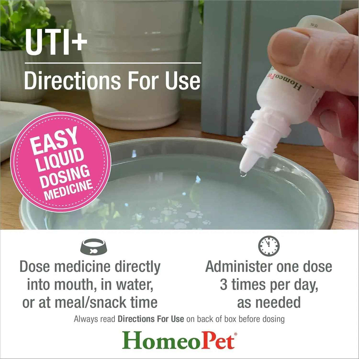 Cat UTI Relief Drops Natural Urinary Tract Support Supplement 15ml