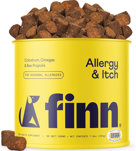 Dog Allergy Chews Itch Relief Immune Skin Support Probiotics Omega 90 Ct Default Title