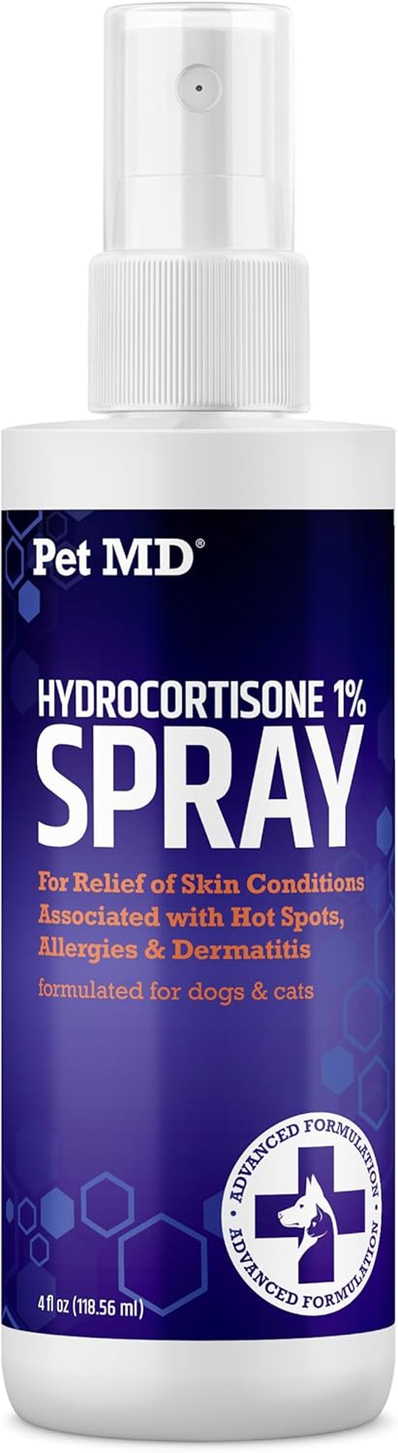 Dog Cat Horse Itch Relief Spray Hydrocortisone Hot Spot Skin Care 4oz Default Title