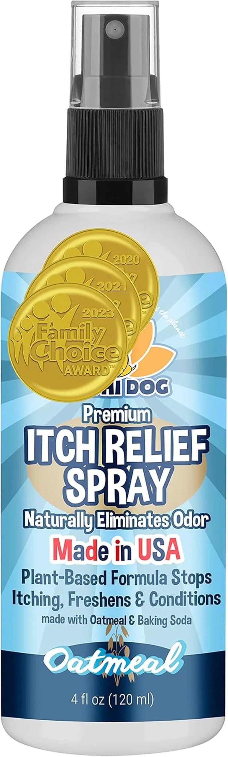 Dog Cat Itch Relief Spray Oatmeal Anti Itch Natural Skin Soothing USA 4 Oz