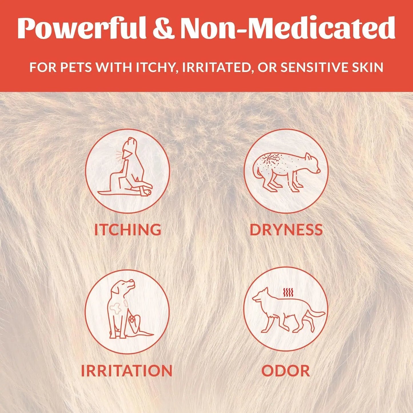Dog Cat Probiotic Itch Relief Spray Natural Aloe Avocado Sensitive Skin