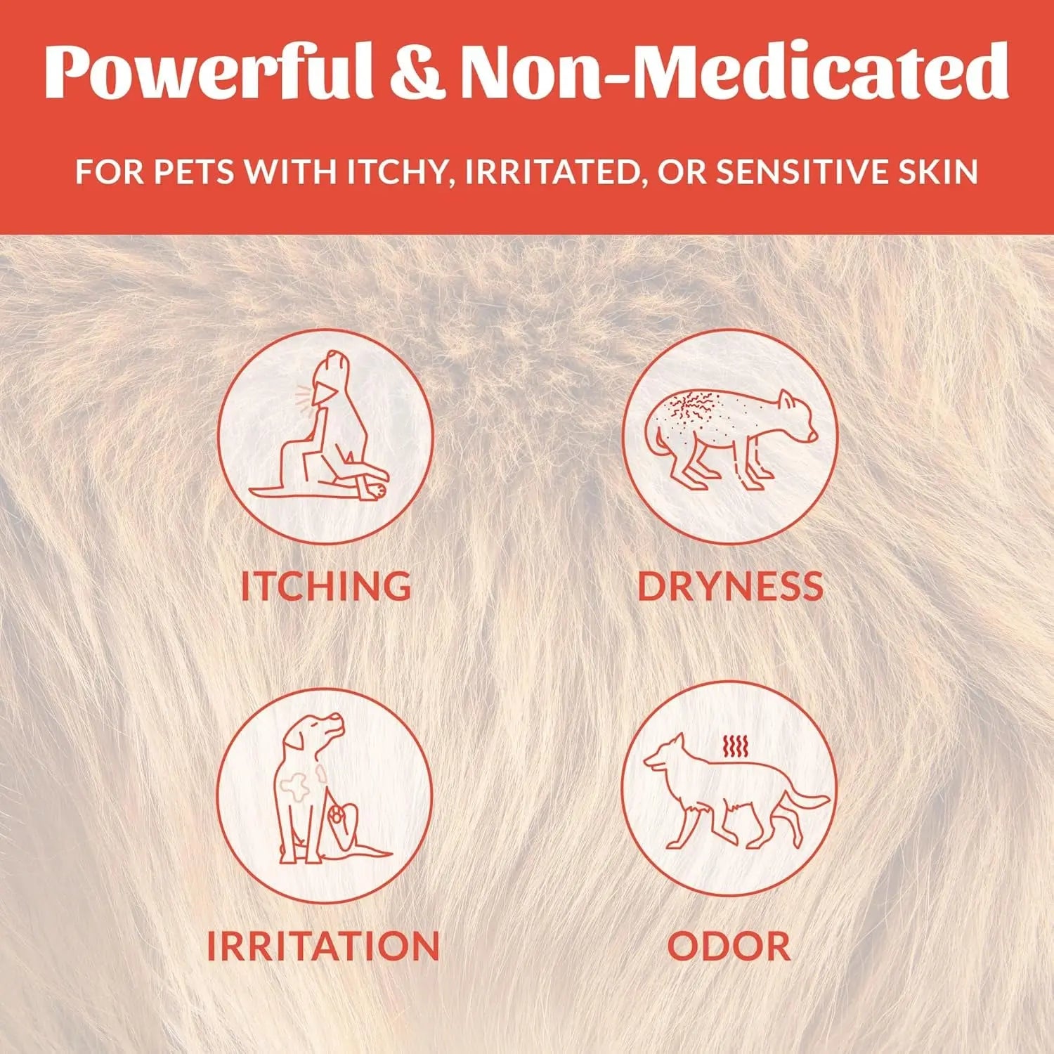 Dog Cat Probiotic Itch Relief Spray Natural Aloe Avocado Sensitive Skin