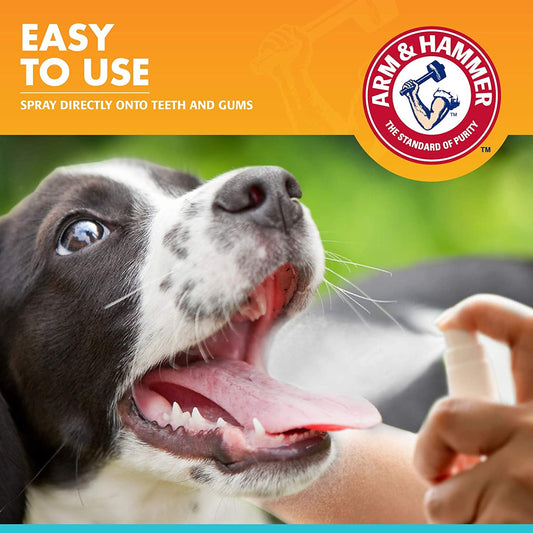 Dog Dental Spray Breath Freshener Plaque Tartar Support Mint 4oz 2 Pack