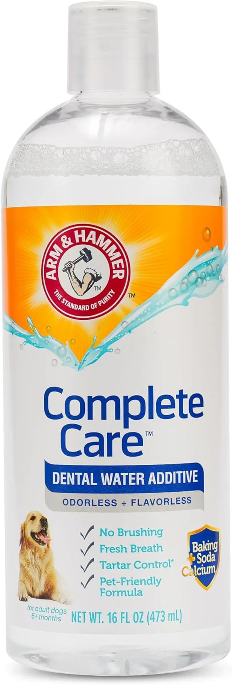 Dog Dental Water Additive Breath Freshener Plaque Tartar Control 16oz 34oz Dental Rinse 16 Fl Oz (Pack Of 1)